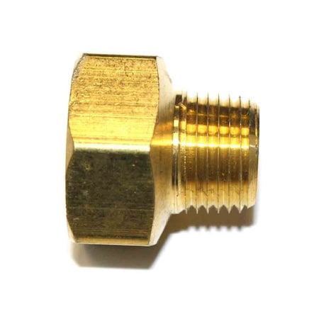 Interstate Pneumatics 1/2 Inch NPT Male x 3/4 Inch NPT Female Brass Hex Bushing FB809